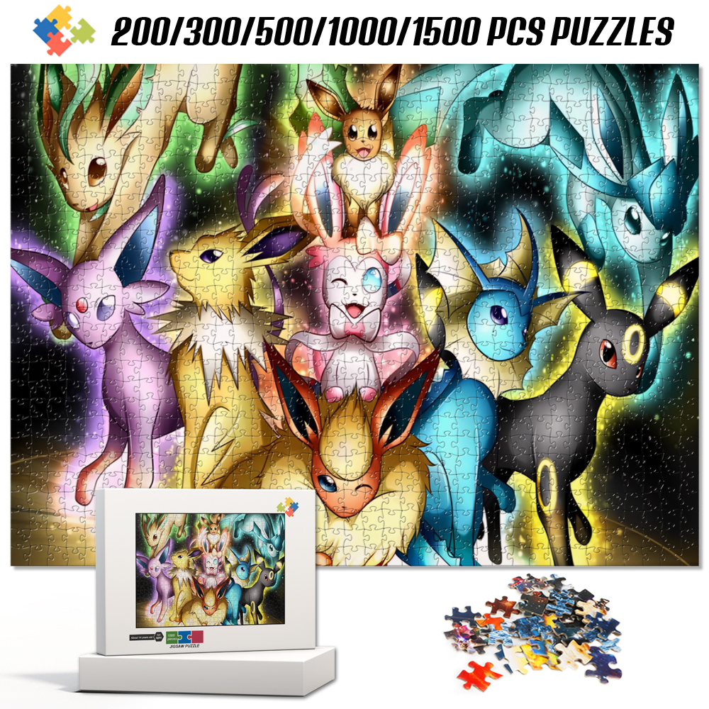 Kids Educational Game 2 - Pokemon Eeveelutions Starry Sky Jigsaw Puzzles