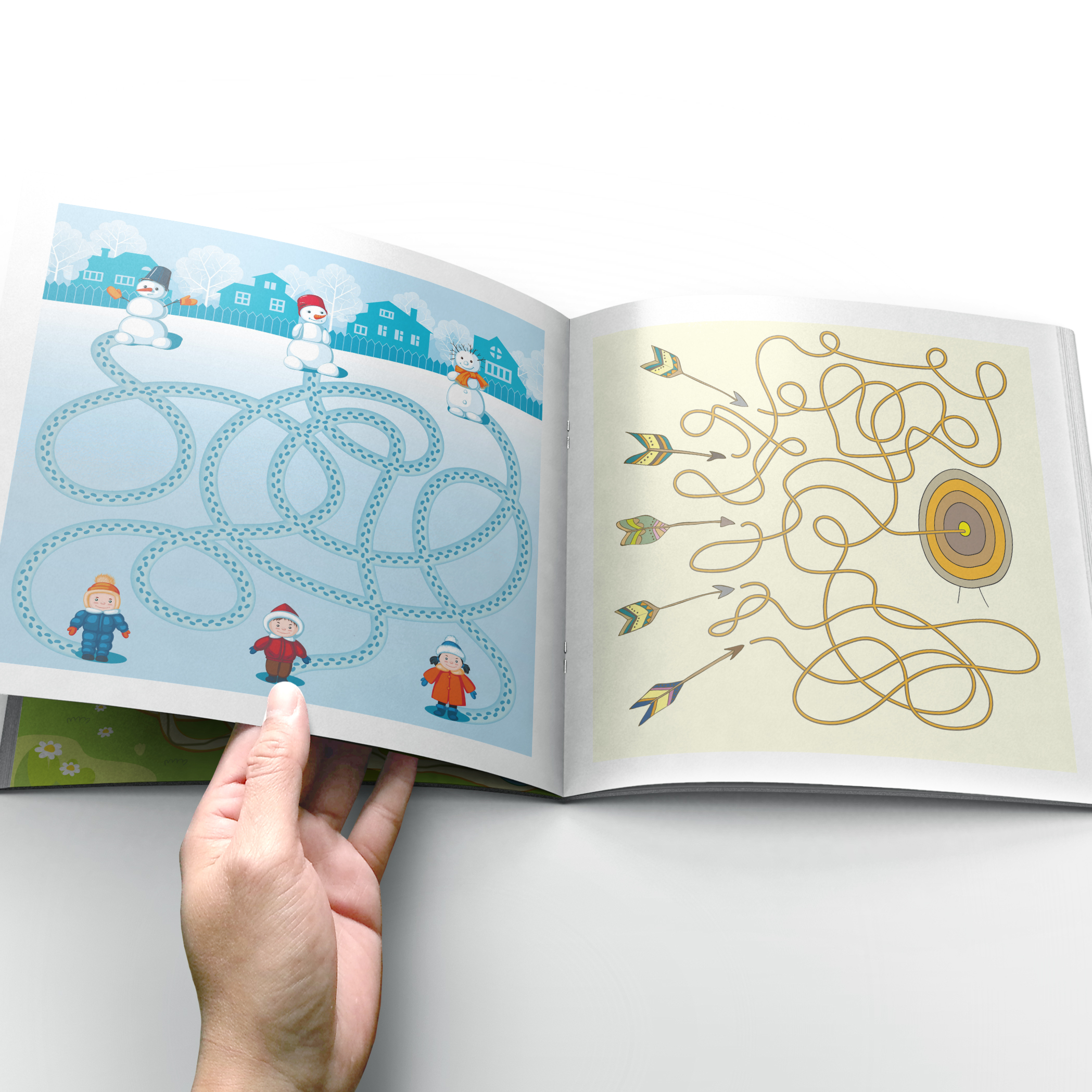 Kids Education Book - Interactive Maze Puzzle Book for Kids: