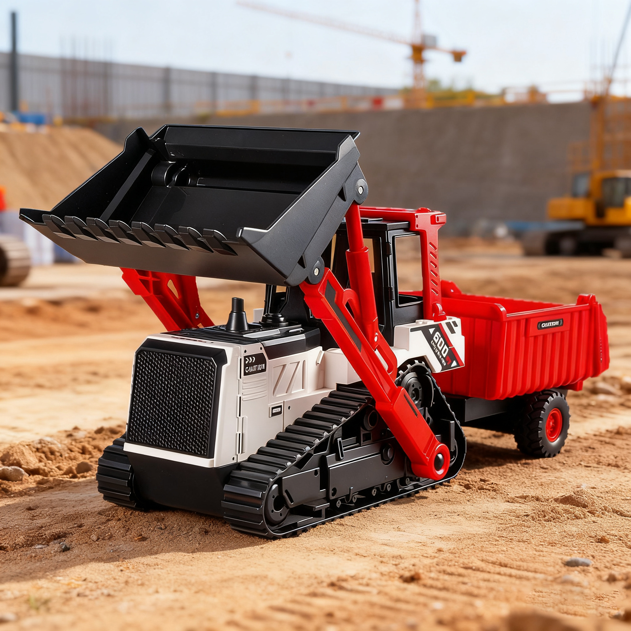 Kids Educational Resources - Engineering Vehicle Model Double Head Excavator