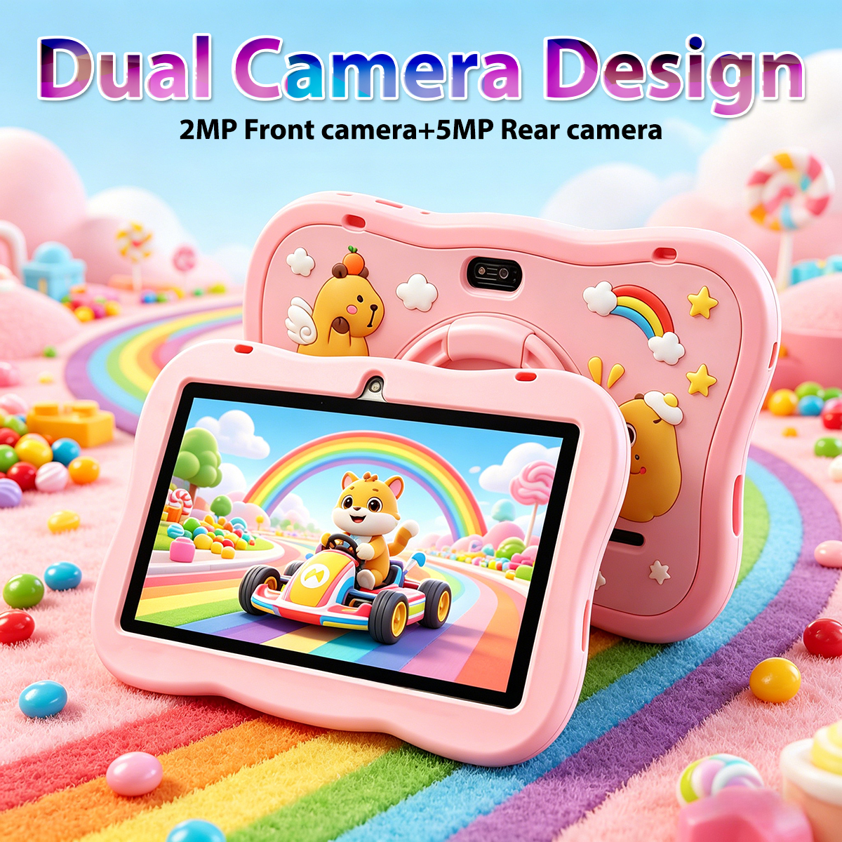 Kids Educational Games Learn English - 2026 New 7 Inch Cartoon Pattern