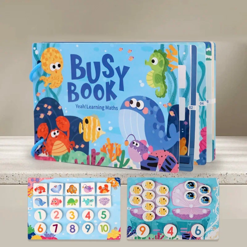 Kids Education Book - Montessori Children Busy Book My First