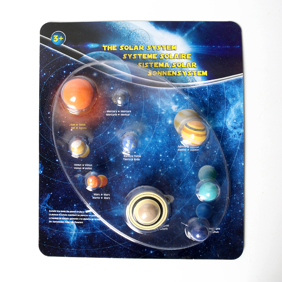 Kids Education System - Hand-Painted Solar System Planets Model Figures
