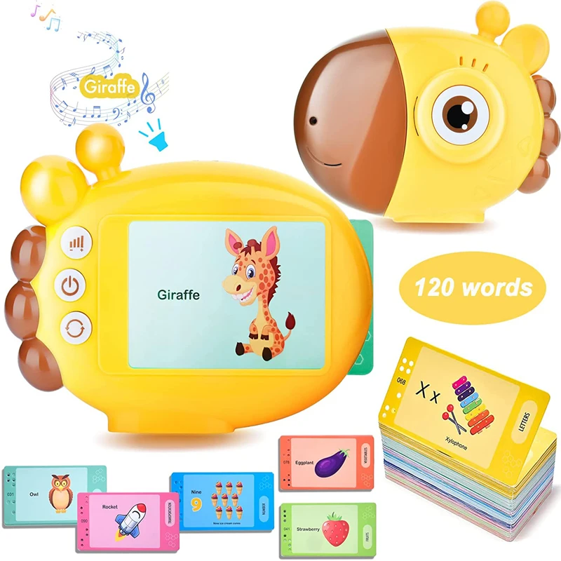 Giraffe Flash Card Reader Sigh - مراجعة Kids Educational Games Learn English وسعره