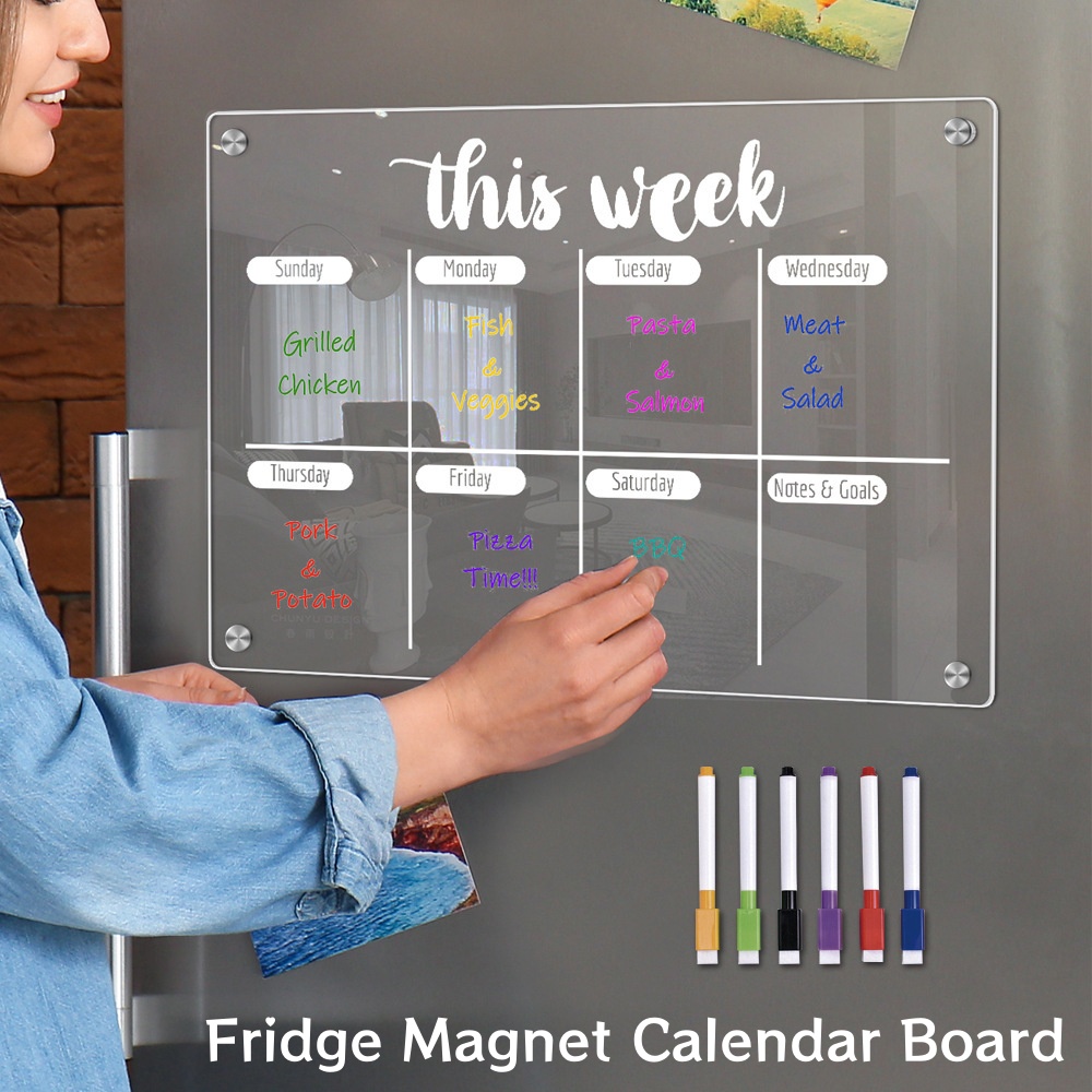 Fridge Magnet Calendar Board W - مراجعة Magnetic Letter Board وسعره