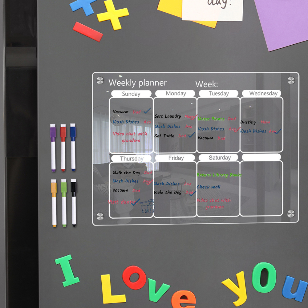 Fridge Magnet Calendar Board W - مراجعة Magnetic Letter Board وسعره