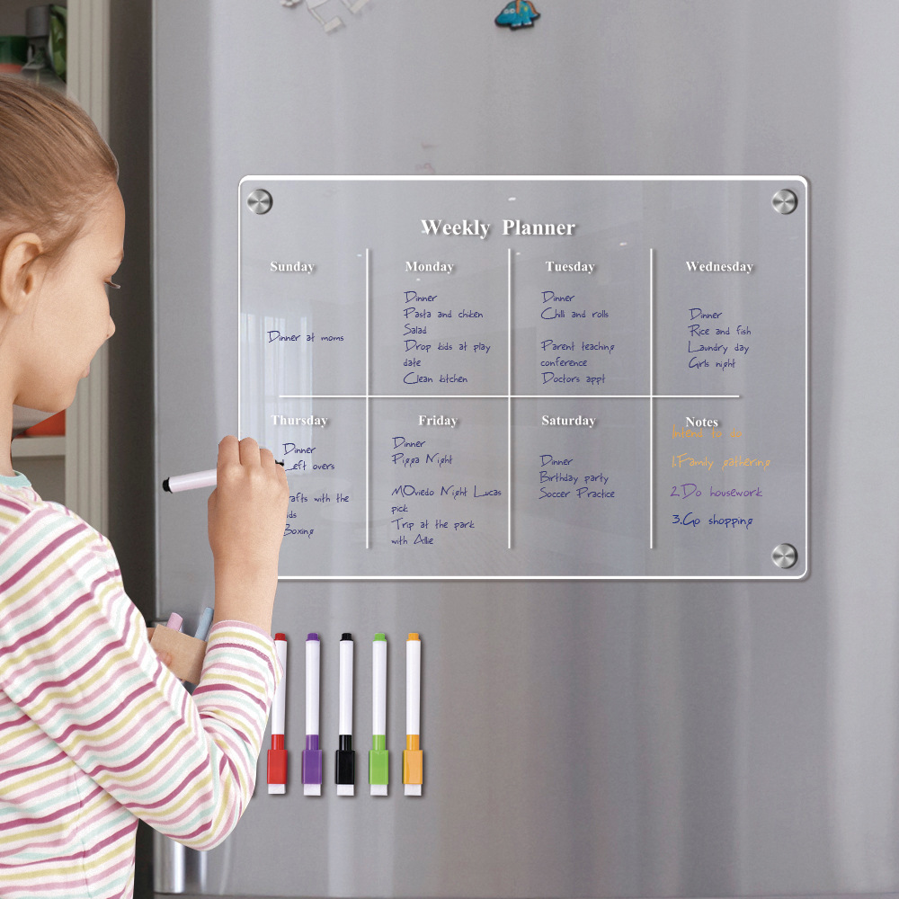 Fridge Magnet Calendar Board W - مراجعة Magnetic Letter Board وسعره