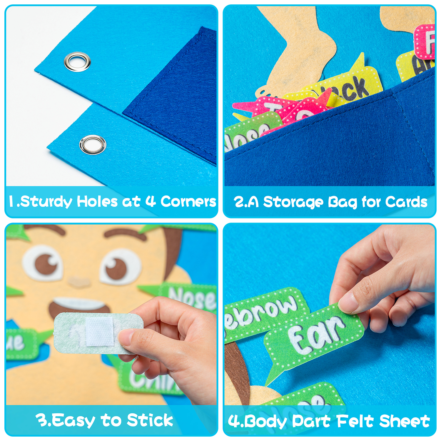 35Pcs Body Awareness Full Felt - مراجعة Human Body Puzzle وسعره