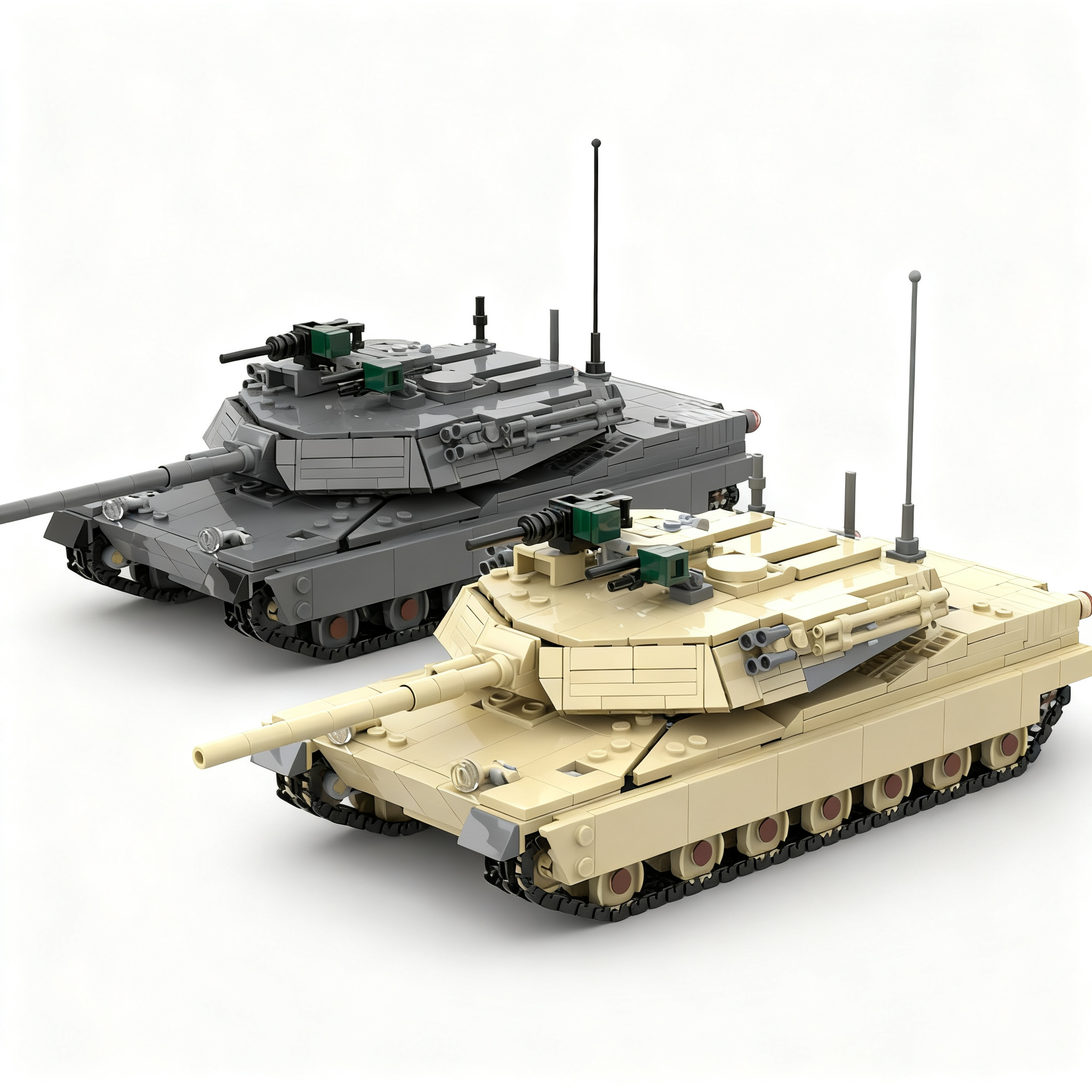 1083pcs MOC System M1 Abrams 1 - مراجعة Kids Education System وسعره