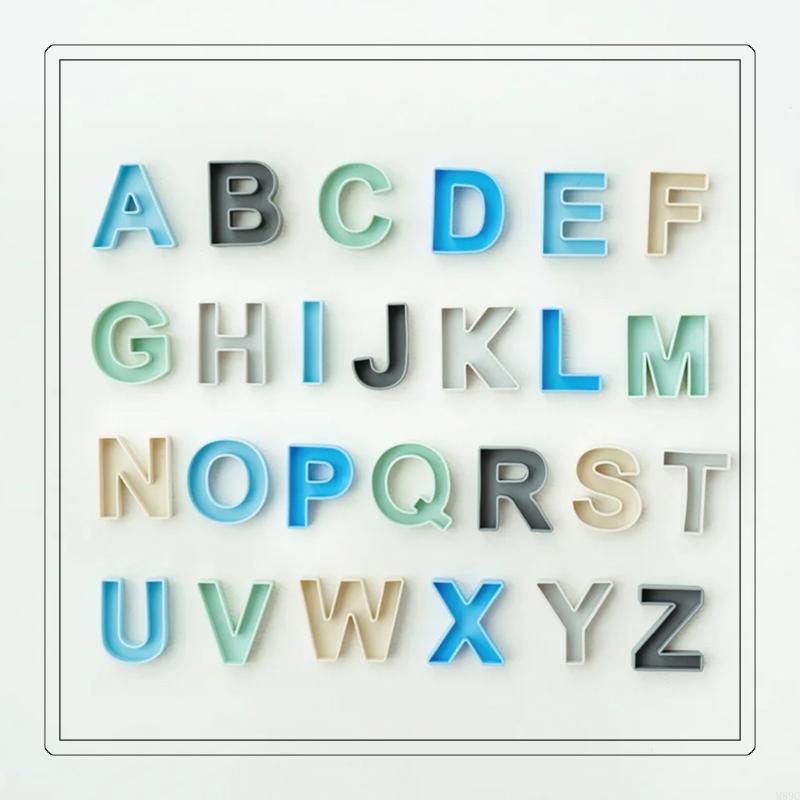 24Pcs 9x7cm Silicone English L - مراجعة Kids Educational Games Learn English وسعره