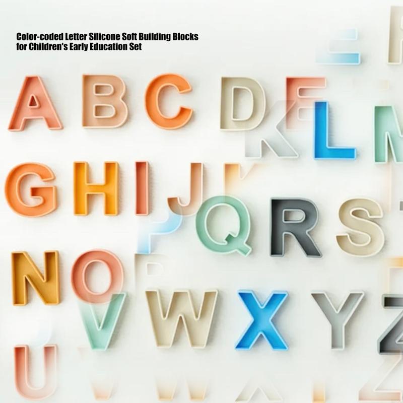24Pcs 9x7cm Silicone English L - مراجعة Kids Educational Games Learn English وسعره