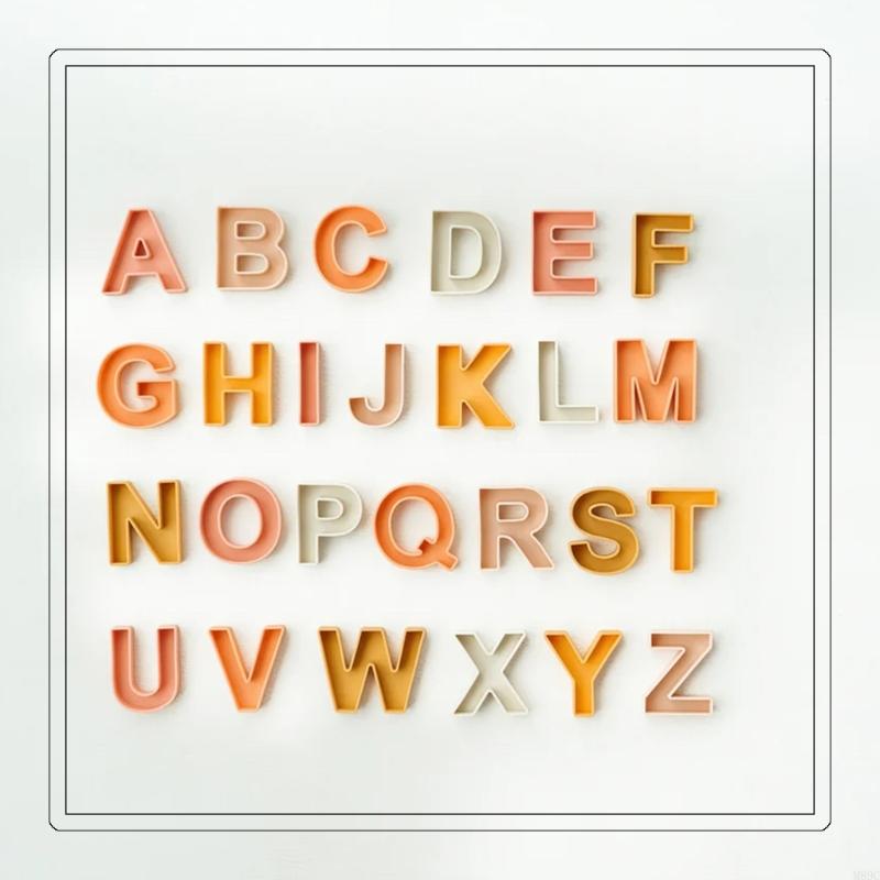 24Pcs 9x7cm Silicone English L - مراجعة Kids Educational Games Learn English وسعره