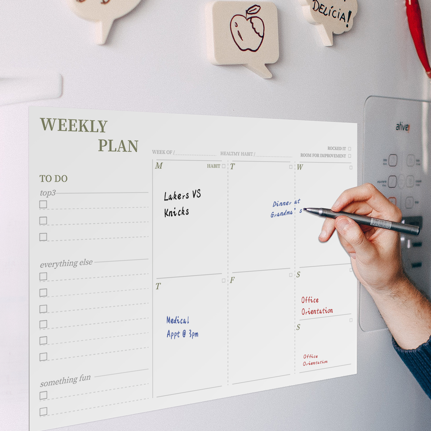 Magnetic Week Plan Whiteboard  - مراجعة Magnetic Letter Board وسعره