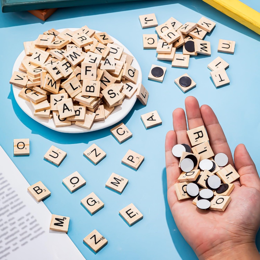 150 PCS Wood Magnetic Letters  - مراجعة Magnetic Letter Board وسعره