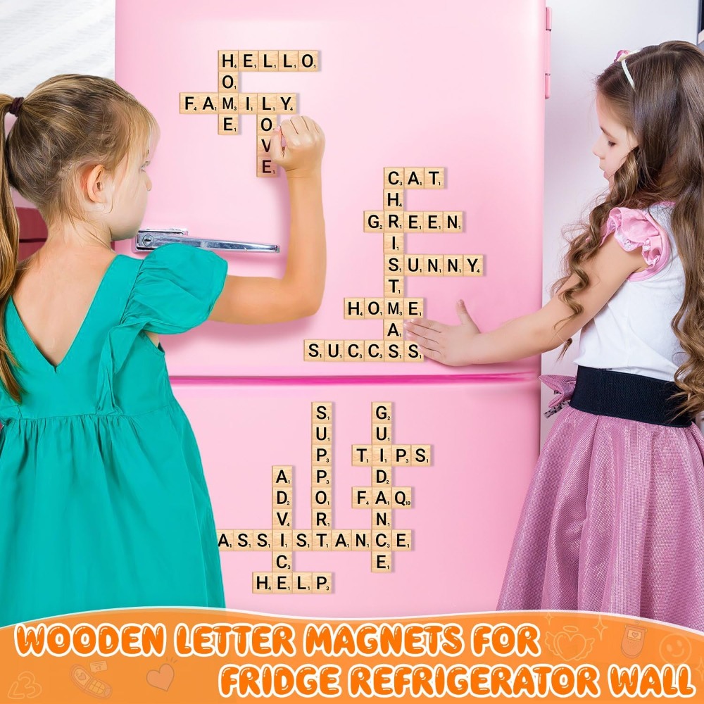 150 PCS Wood Magnetic Letters  - مراجعة Magnetic Letter Board وسعره