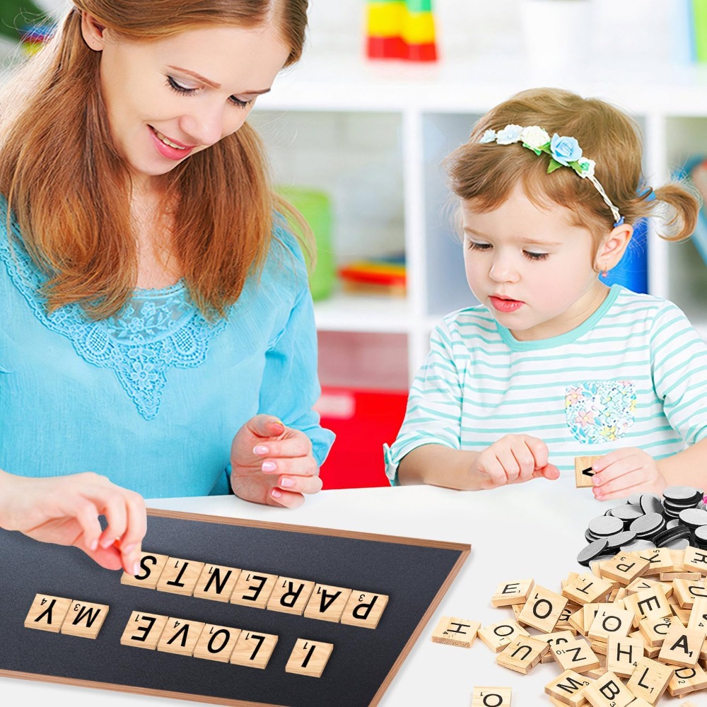150 PCS Wood Magnetic Letters  - مراجعة Magnetic Letter Board وسعره