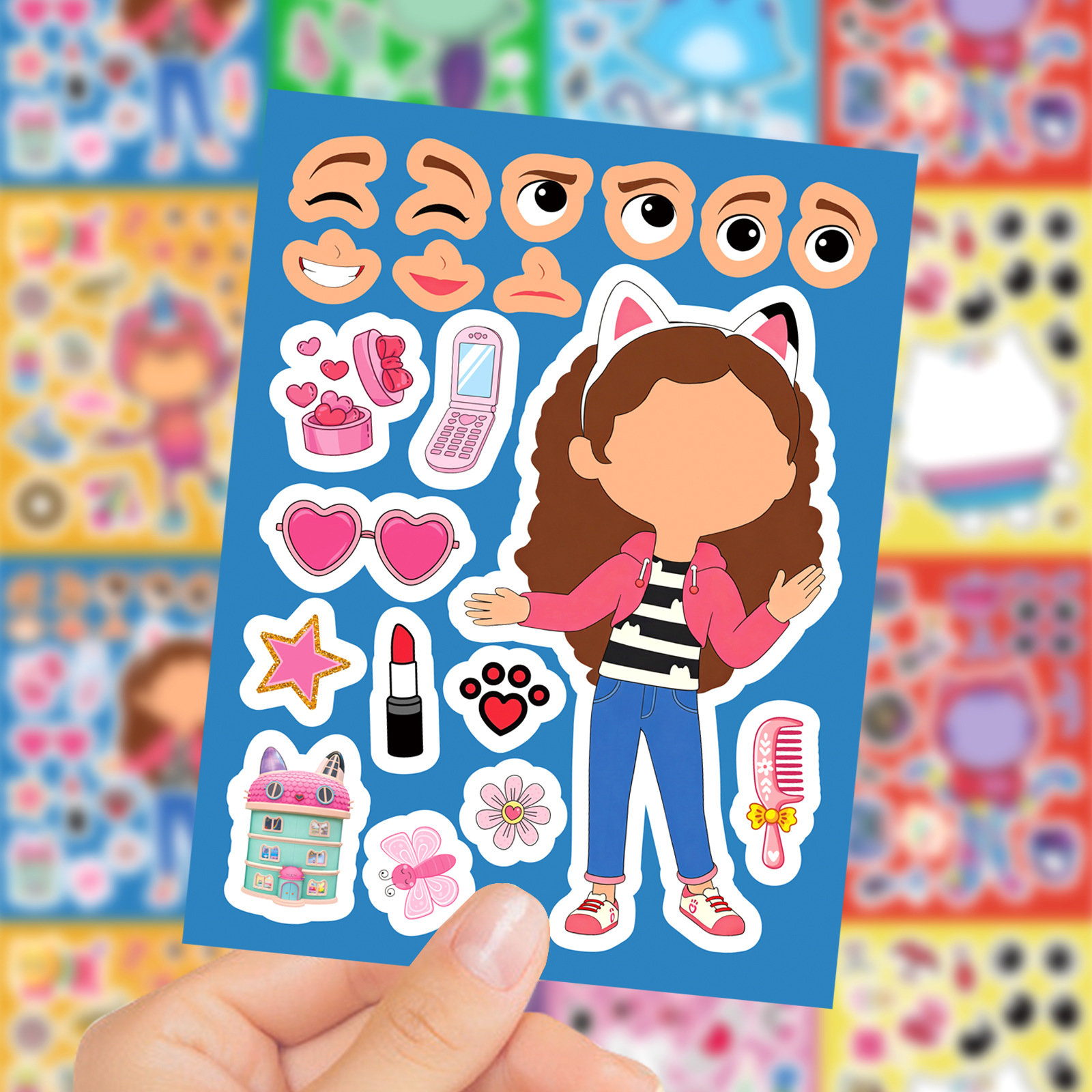 8/16Sheets Gabby's Dollhouse M - مراجعة Educational Cartoon For Kids وسعره