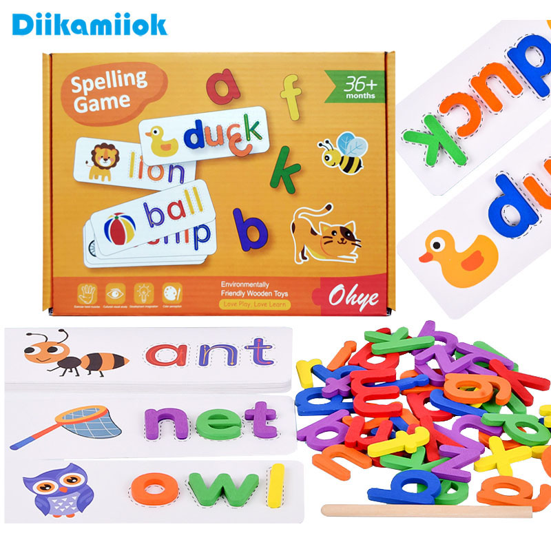 52pcs English Alphabet Spellin - مراجعة Kids Educational Games Learn English وسعره