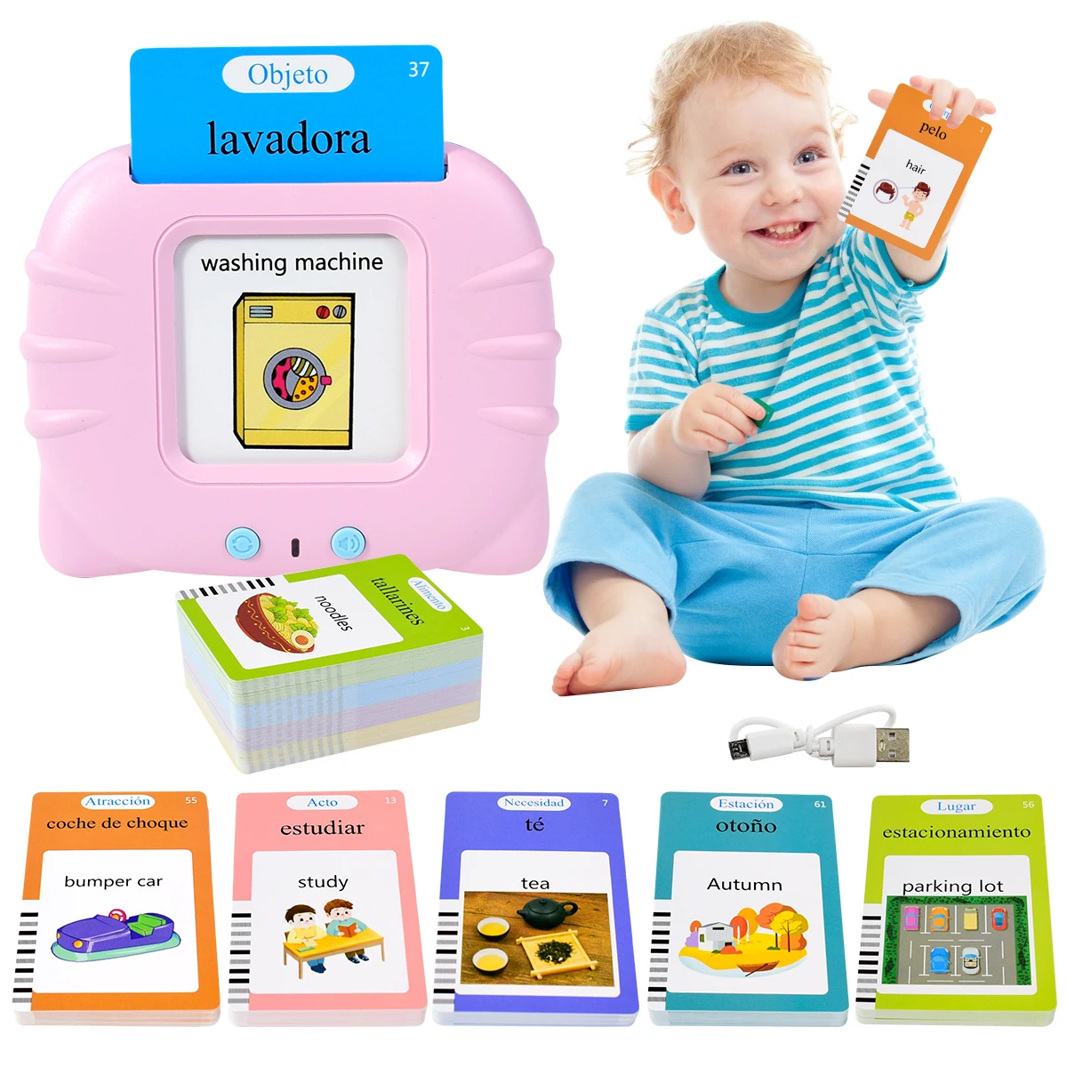 Electronic Spanish Cognitive C - مراجعة Kids Educational Games Learn English وسعره