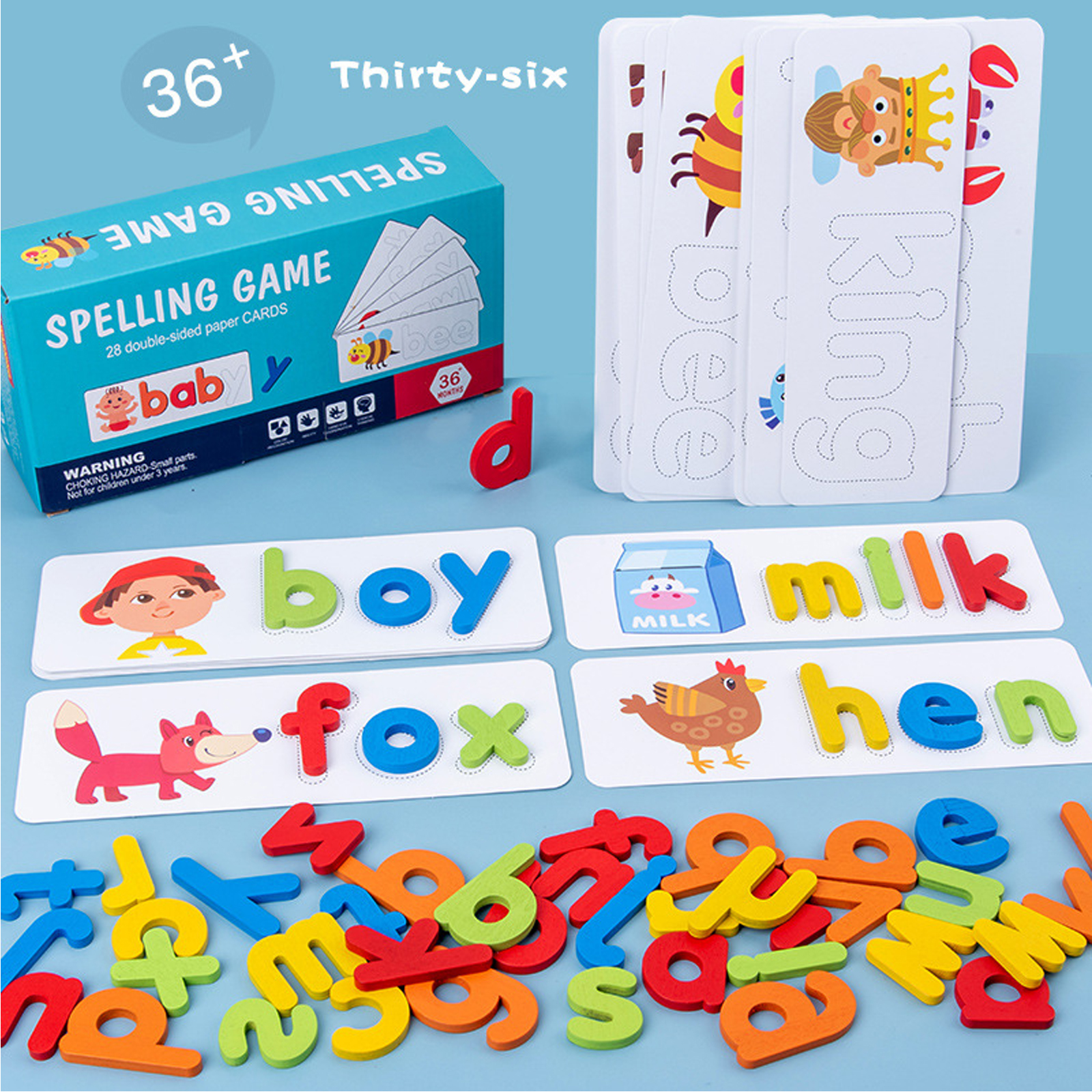 Montessori Alphabet Spelling W - مراجعة Kids Educational Games Learn English وسعره