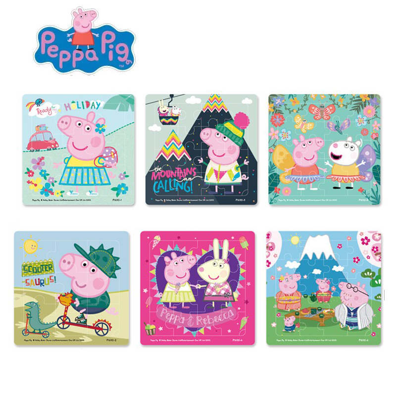 Peppa pig Figures MINI Jigsaw  - مراجعة Educational Cartoon For Kids وسعره