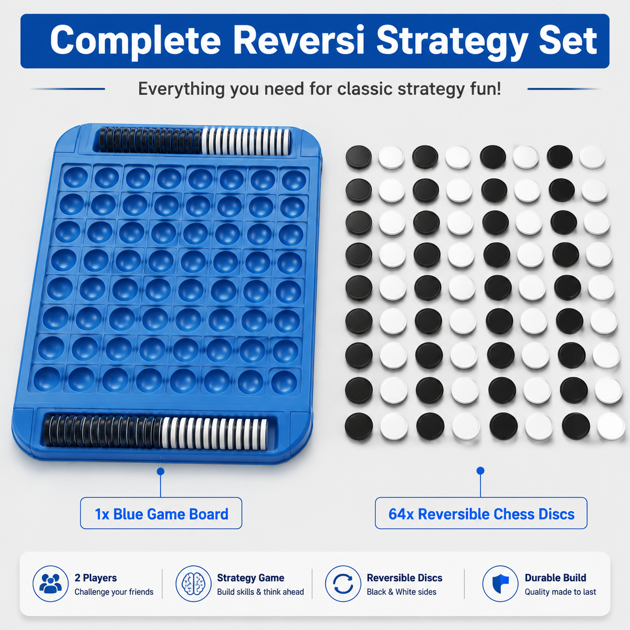 Classic Reversi Board Game 2 P - مراجعة Kids Educational Game 2 وسعره