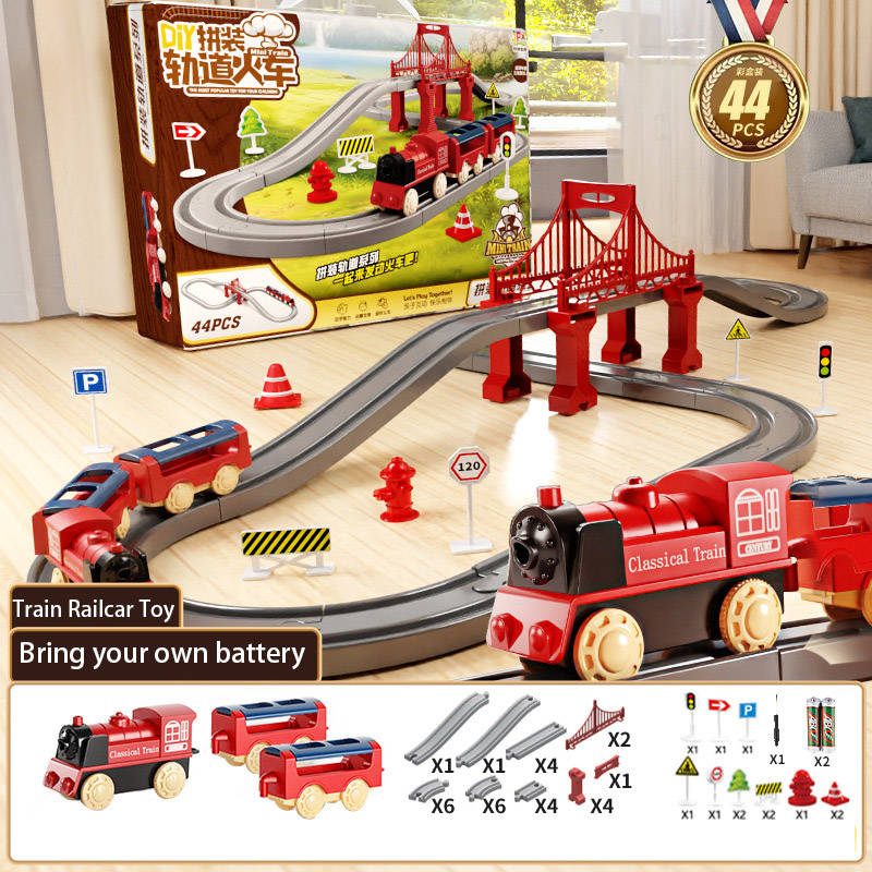 44Pcs/set Electric Train Track - مراجعة Kids Educational Resources وسعره