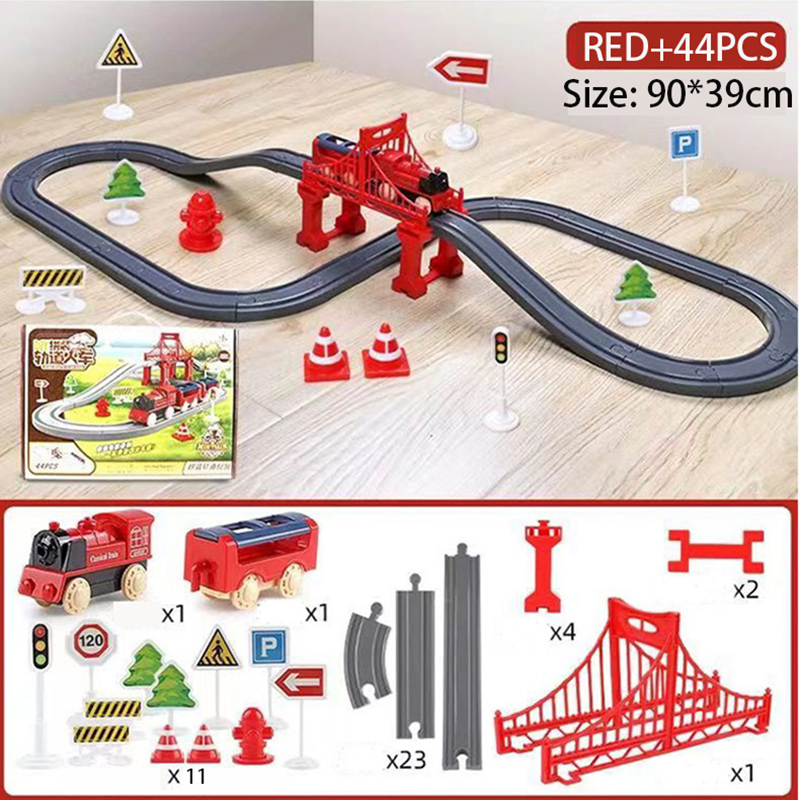 44Pcs/set Electric Train Track - مراجعة Kids Educational Resources وسعره