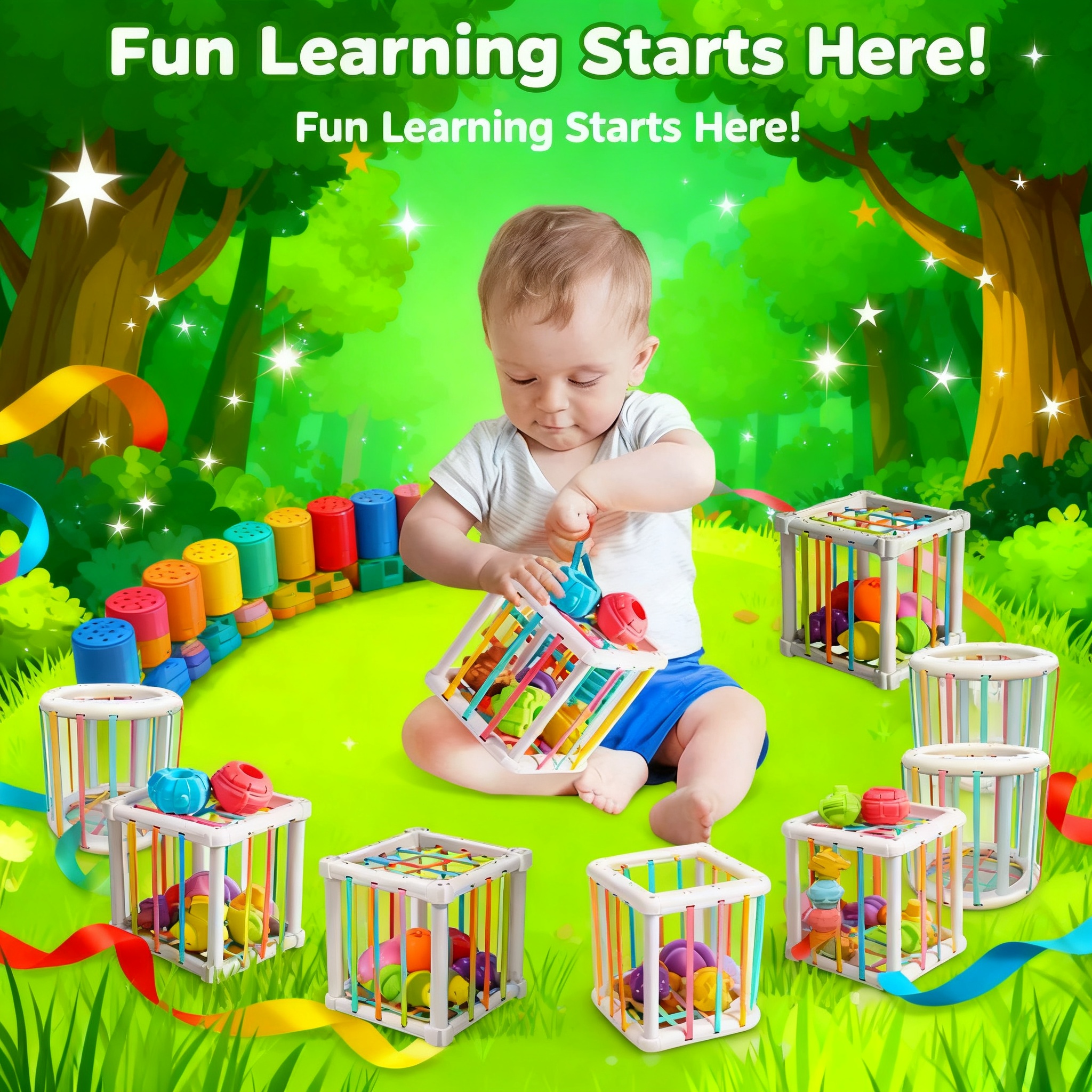 Rainbow Colorful Montessori Sh - مراجعة Kids Educational Resources وسعره