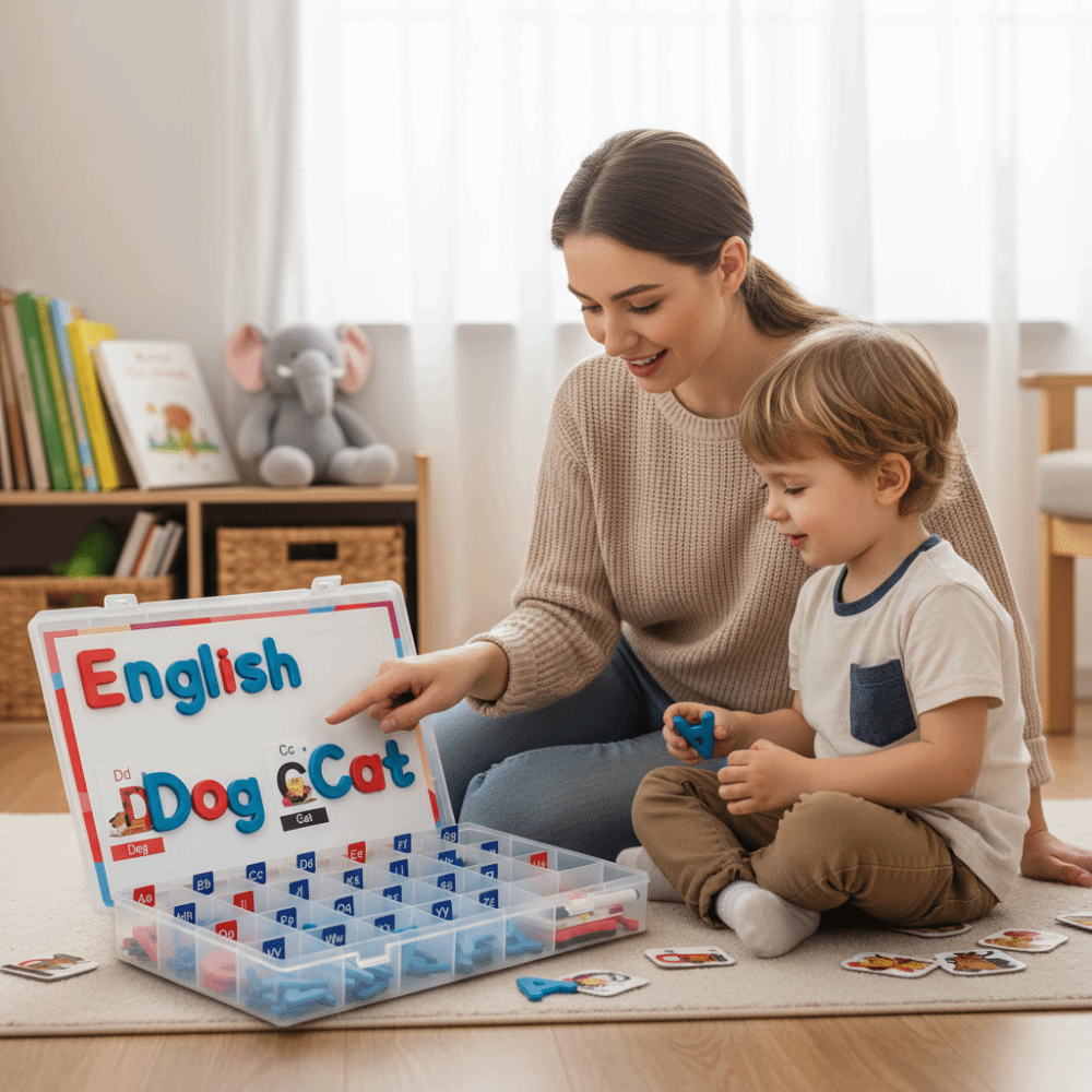 26 English Letters Magnetic Bl - مراجعة Magnetic Letter Board وسعره