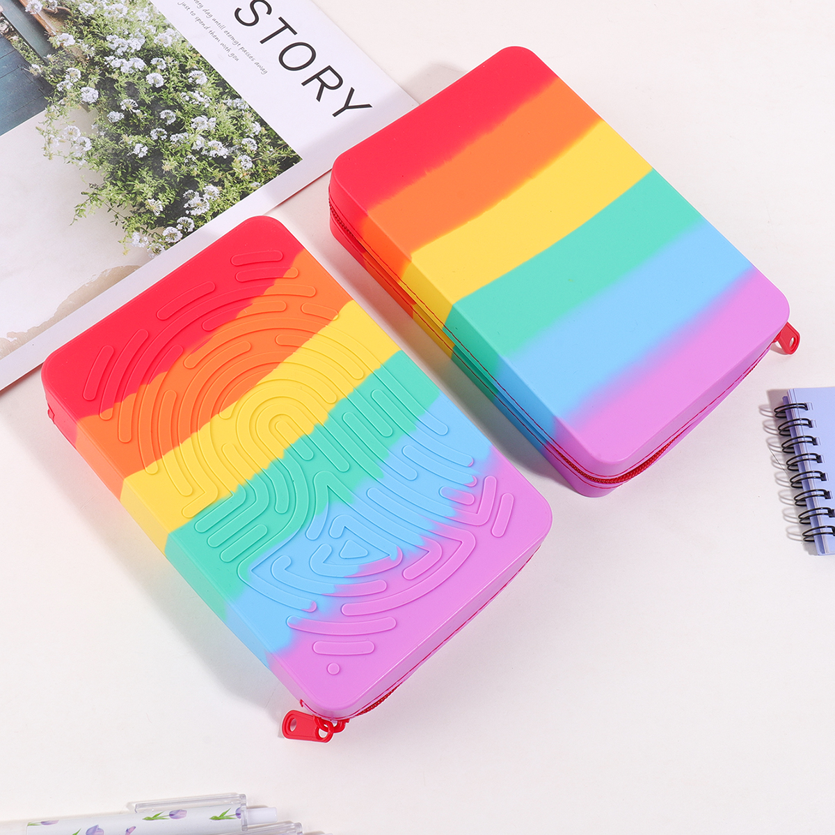 Silicone Rainbow Desk Statione - مراجعة Kids Educational Resources وسعره