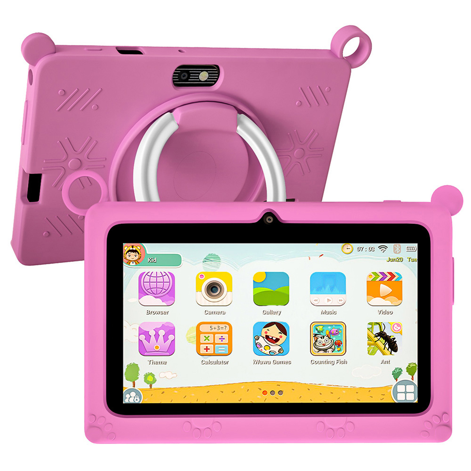 BDF Children's Tablet New 7 In - مراجعة Kids Educational Games Learn English وسعره