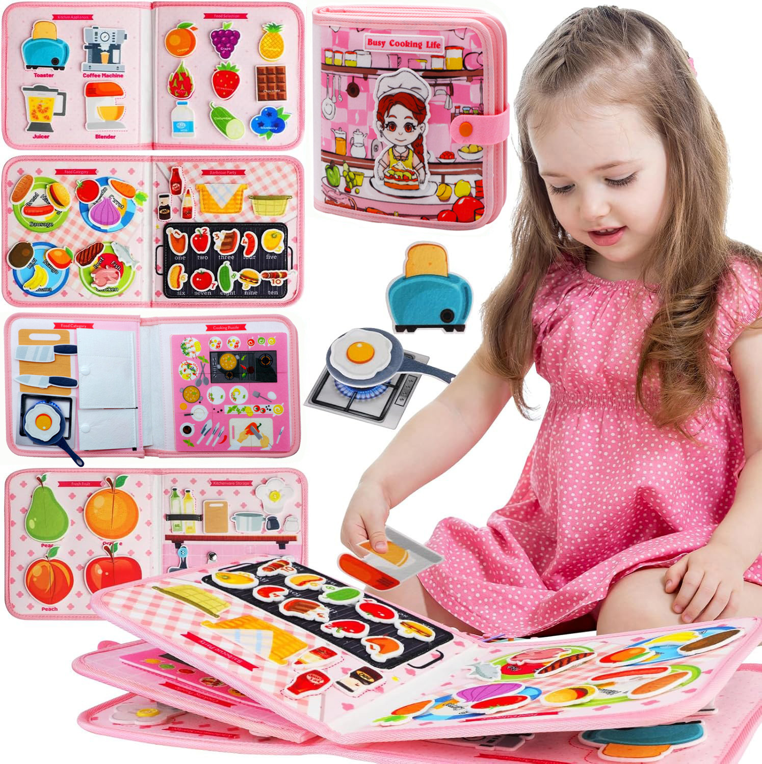 Toddler Busy Board Montessori  - مراجعة Kids Education Book وسعره