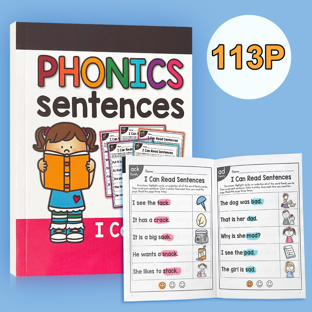 113 P English Phonics Sentence - مراجعة Kids Educational Games Learn English وسعره