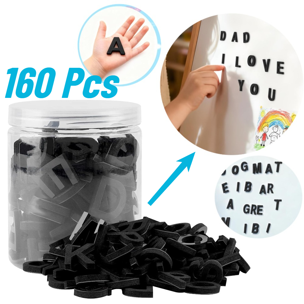 160pcs Decorative Magnetic EVA - مراجعة Magnetic Letter Board وسعره
