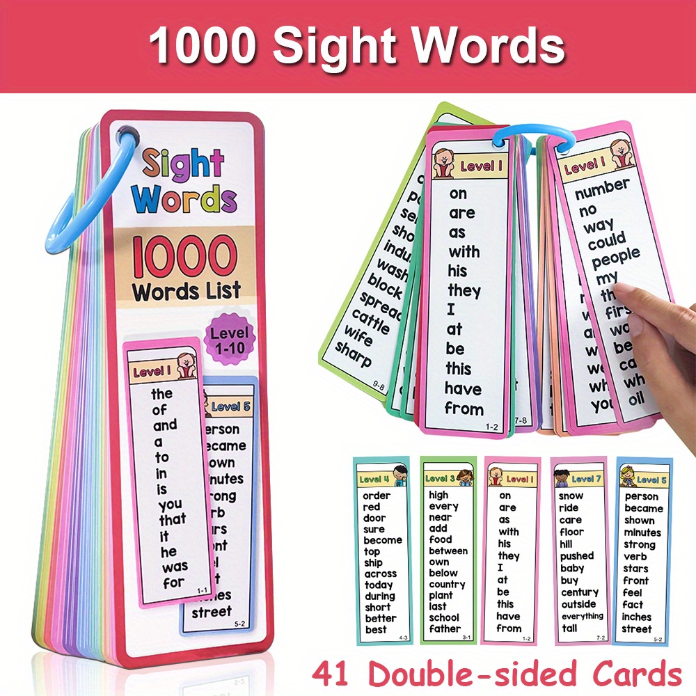 1000 Sight Words Flash Cards f - مراجعة Kids Educational Games Learn English وسعره