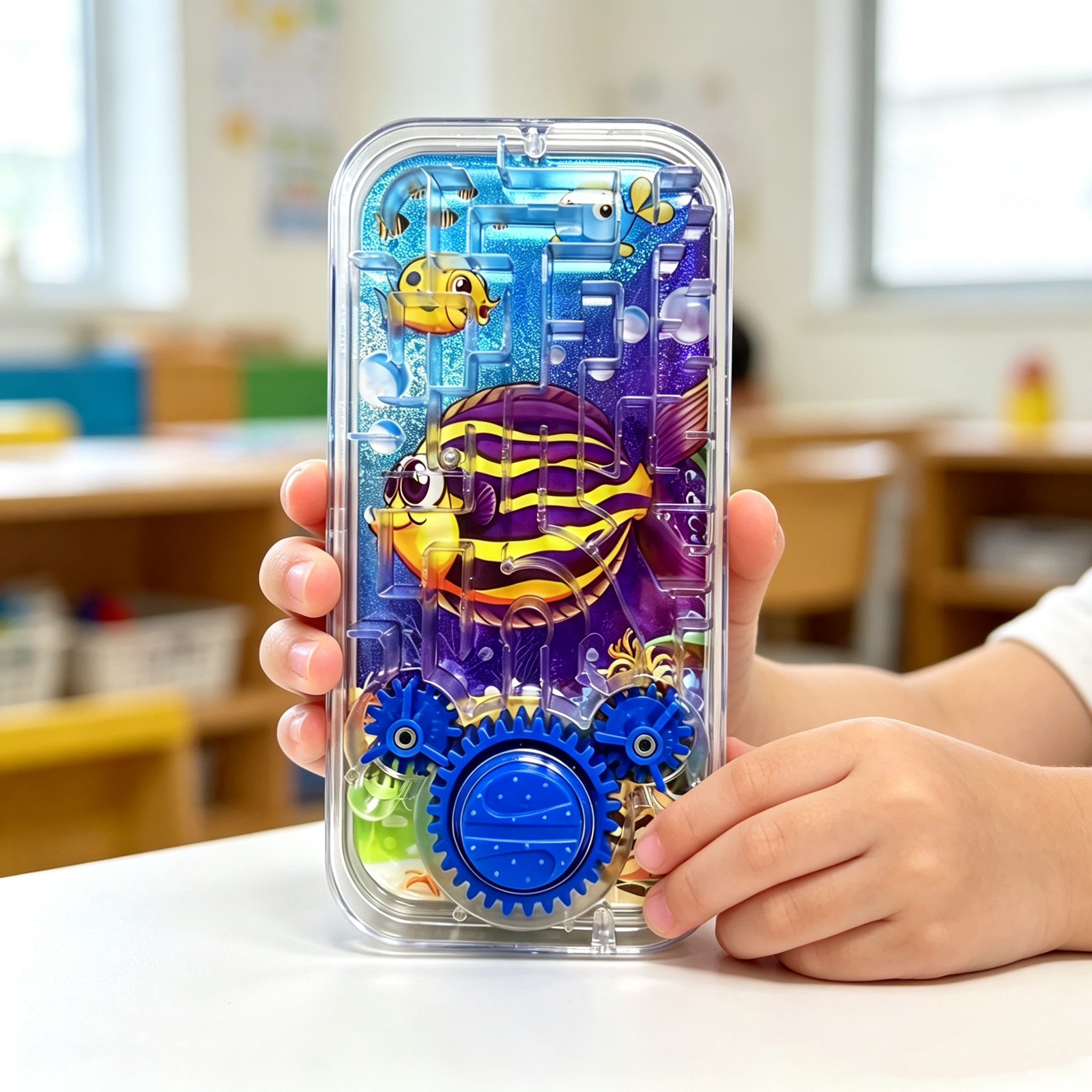 Ocean Fish Handheld Maze Ball  - مراجعة Educational Cartoon For Kids وسعره