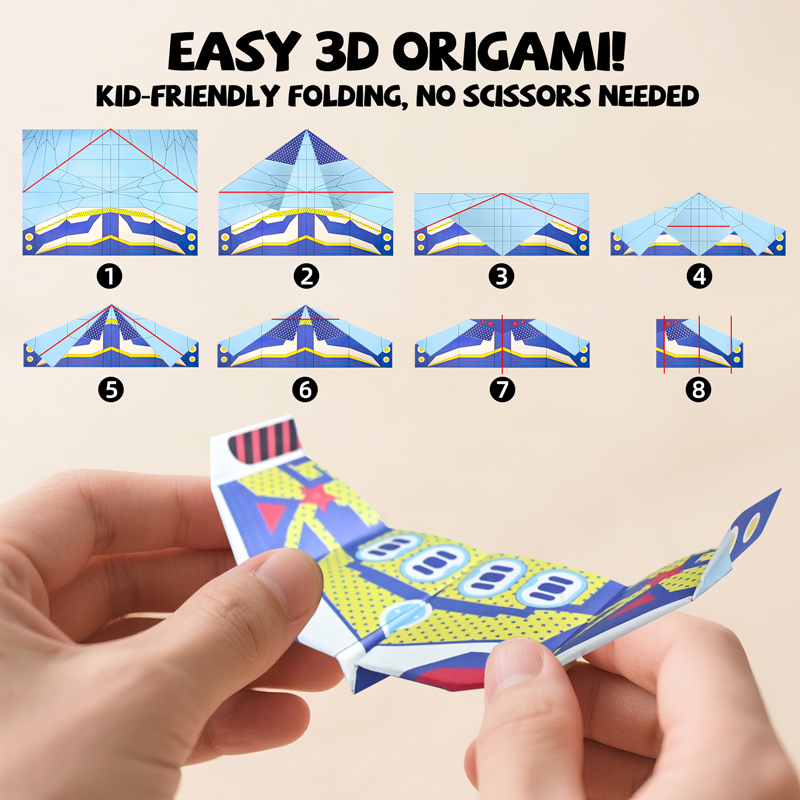 36 Sheets Paper Airplane Origa - مراجعة Kids Educational Resources وسعره
