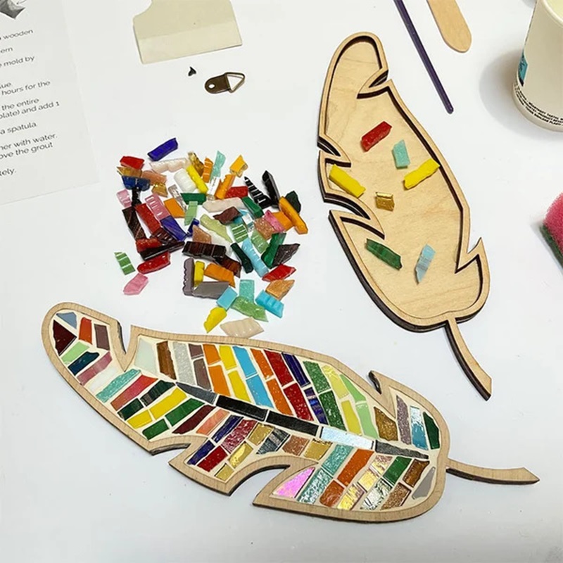DIY Mosaic Coaster Colored Fea - مراجعة Kids Educational Resources وسعره