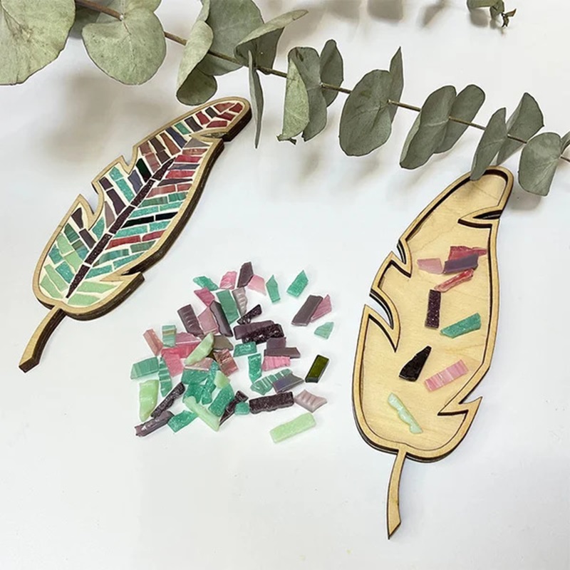 DIY Mosaic Coaster Colored Fea - مراجعة Kids Educational Resources وسعره