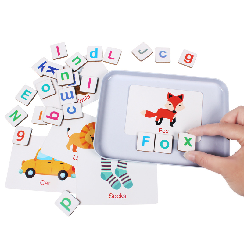 Wooden Puzzle Flash Cards Game - مراجعة Kids Educational Games Learn English وسعره