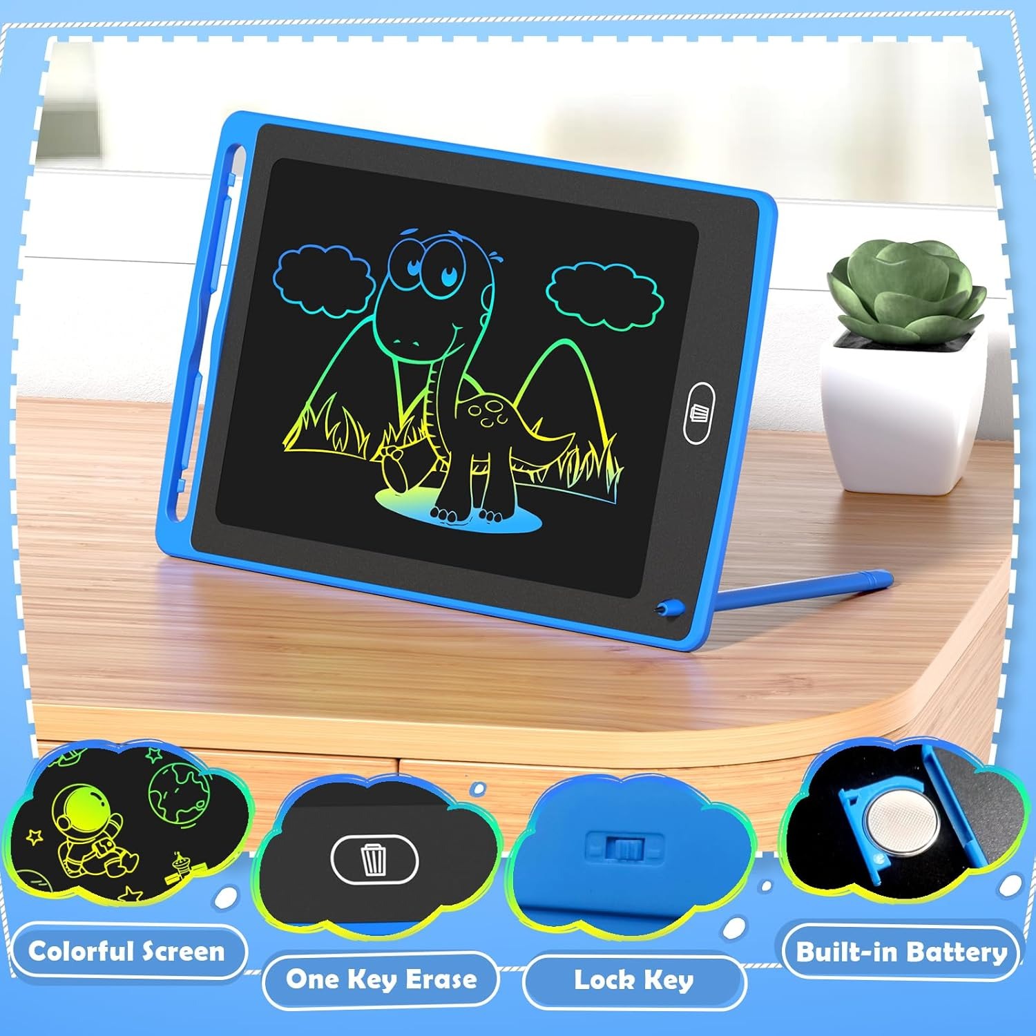 Pack LCD Writing Tablet for Ki - مراجعة Kids Educational Resources وسعره