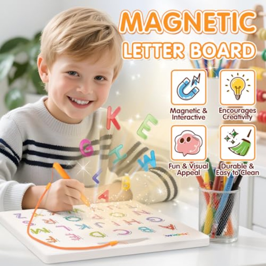 Magnetic Letter Board, Double  - مراجعة Magnetic Letter Board وسعره