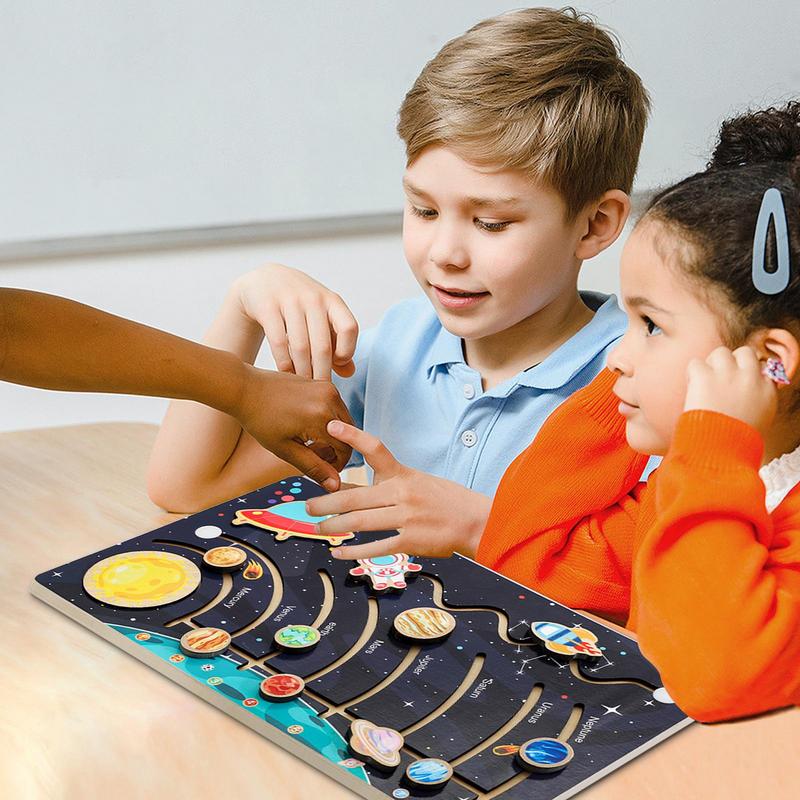Solar System Model Board Woode - مراجعة Kids Education System وسعره