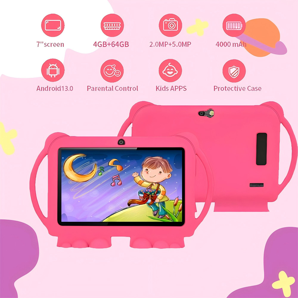 7 Inch New Android Kids' table - مراجعة Kids Educational Games Learn English وسعره