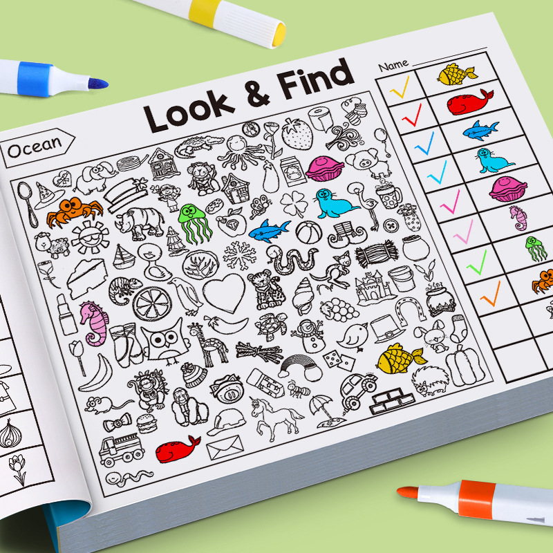 Children's Search Activity Boo - مراجعة Kids Education Book وسعره
