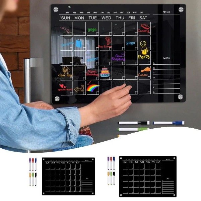 Fridge Sticker Calendar Board  - مراجعة Magnetic Letter Board وسعره