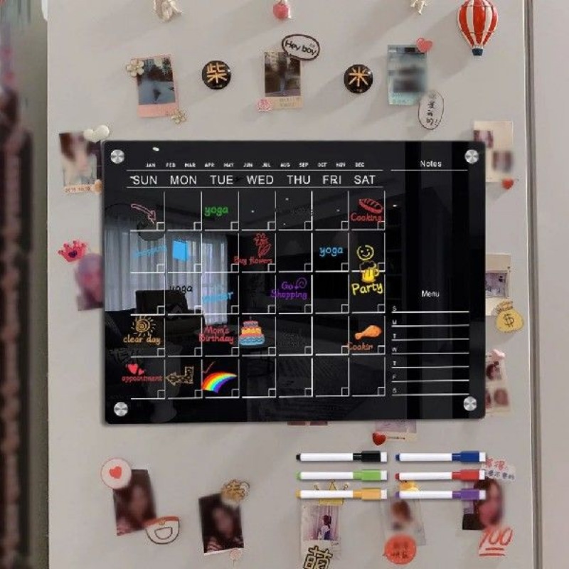 Fridge Sticker Calendar Board  - مراجعة Magnetic Letter Board وسعره